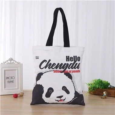 Quảng cáo tùy chỉnh Túi vải dây kéo mua sắm